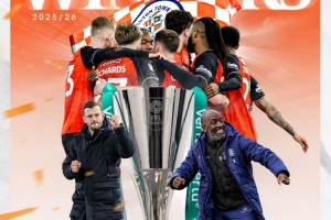 FIFA世俱杯-卢顿3-1战胜斯托克港夺英锦赛冠军，34岁威尔希尔获执教生涯首冠